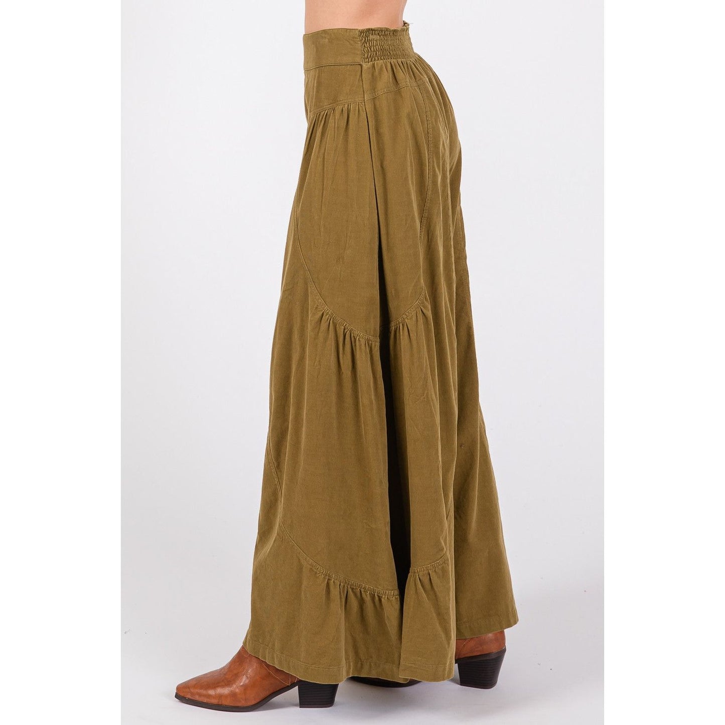 SAGE + FIG High Rise Corduroy Wide Leg Pants