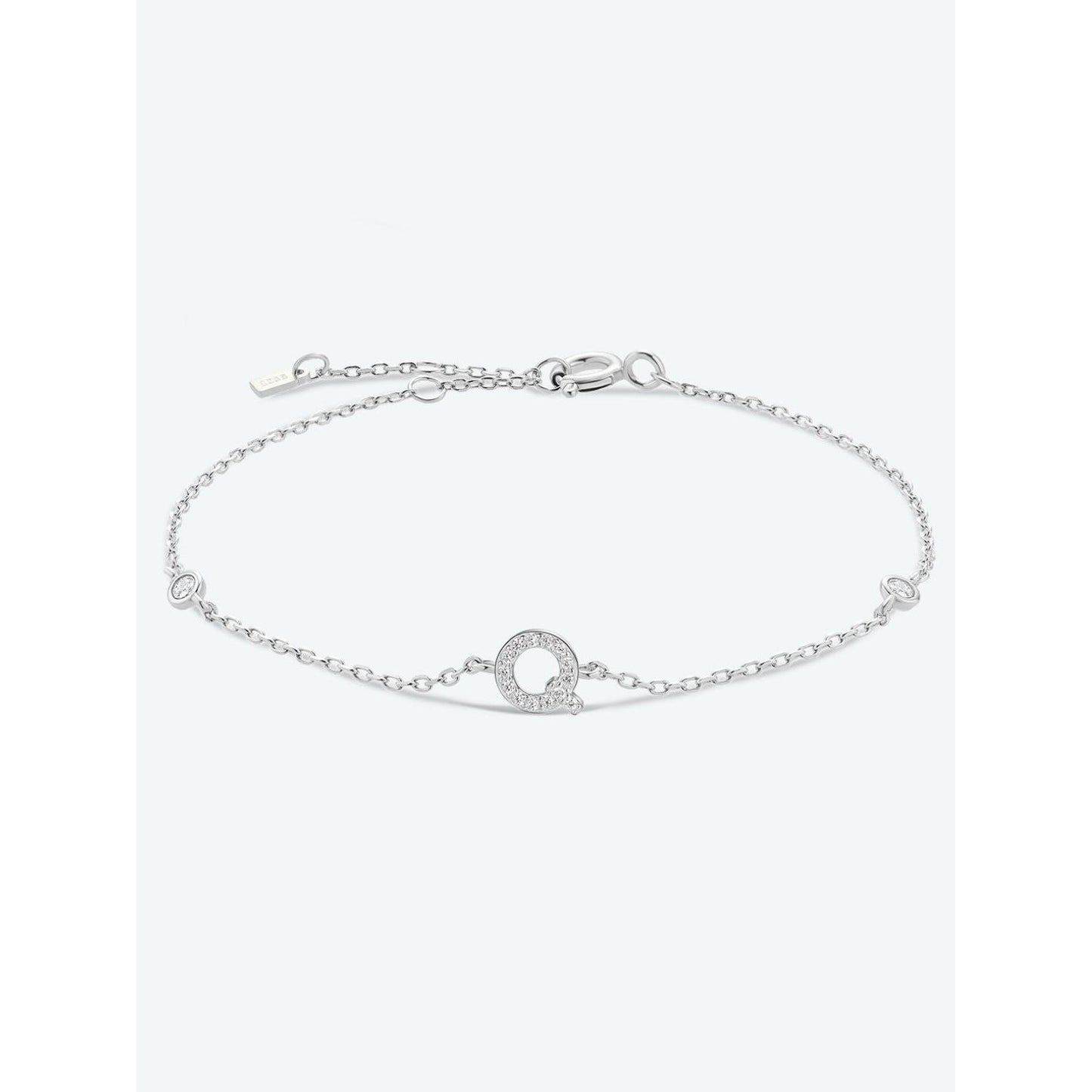 Q To U Zircon 925 Sterling Silver Bracelet