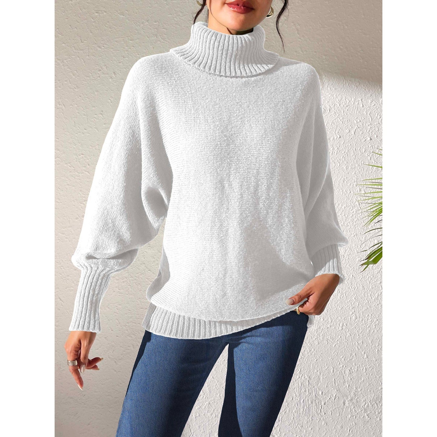 Turtleneck Long Sleeve Sweater