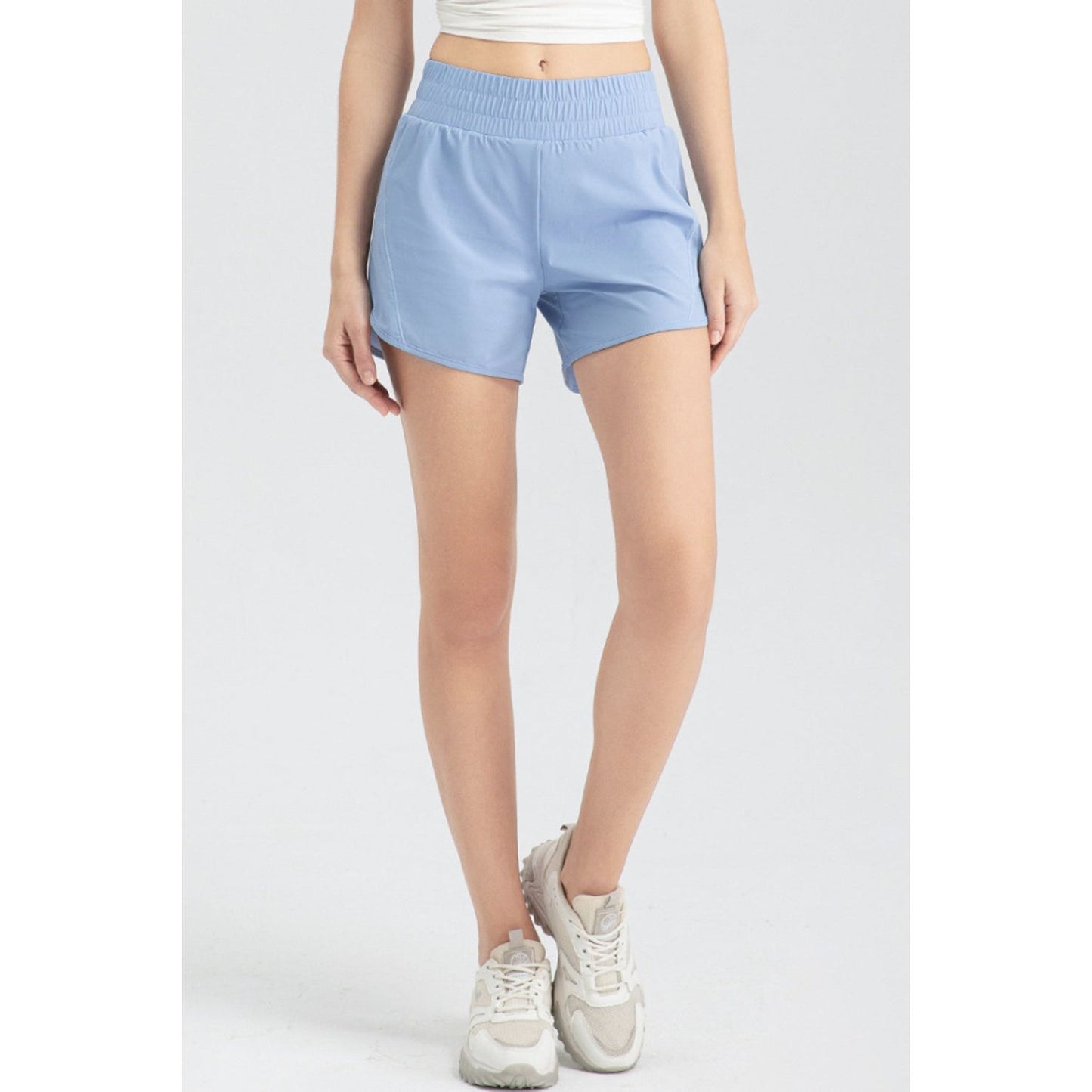 Elastic Waist Active Shorts