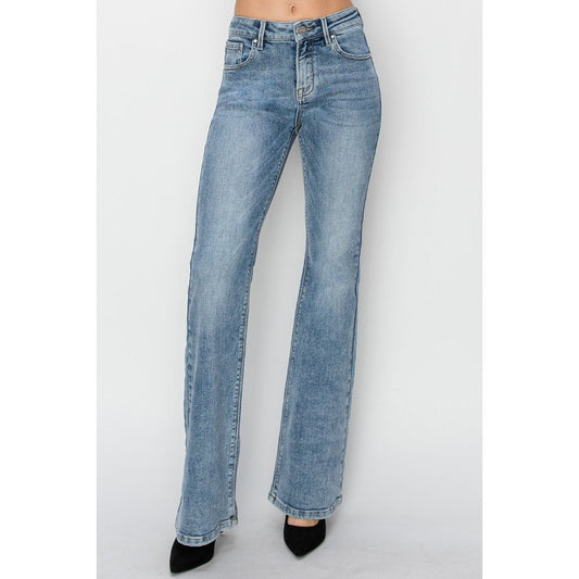 RISEN Full Size Mid Rise Bootcut Jeans