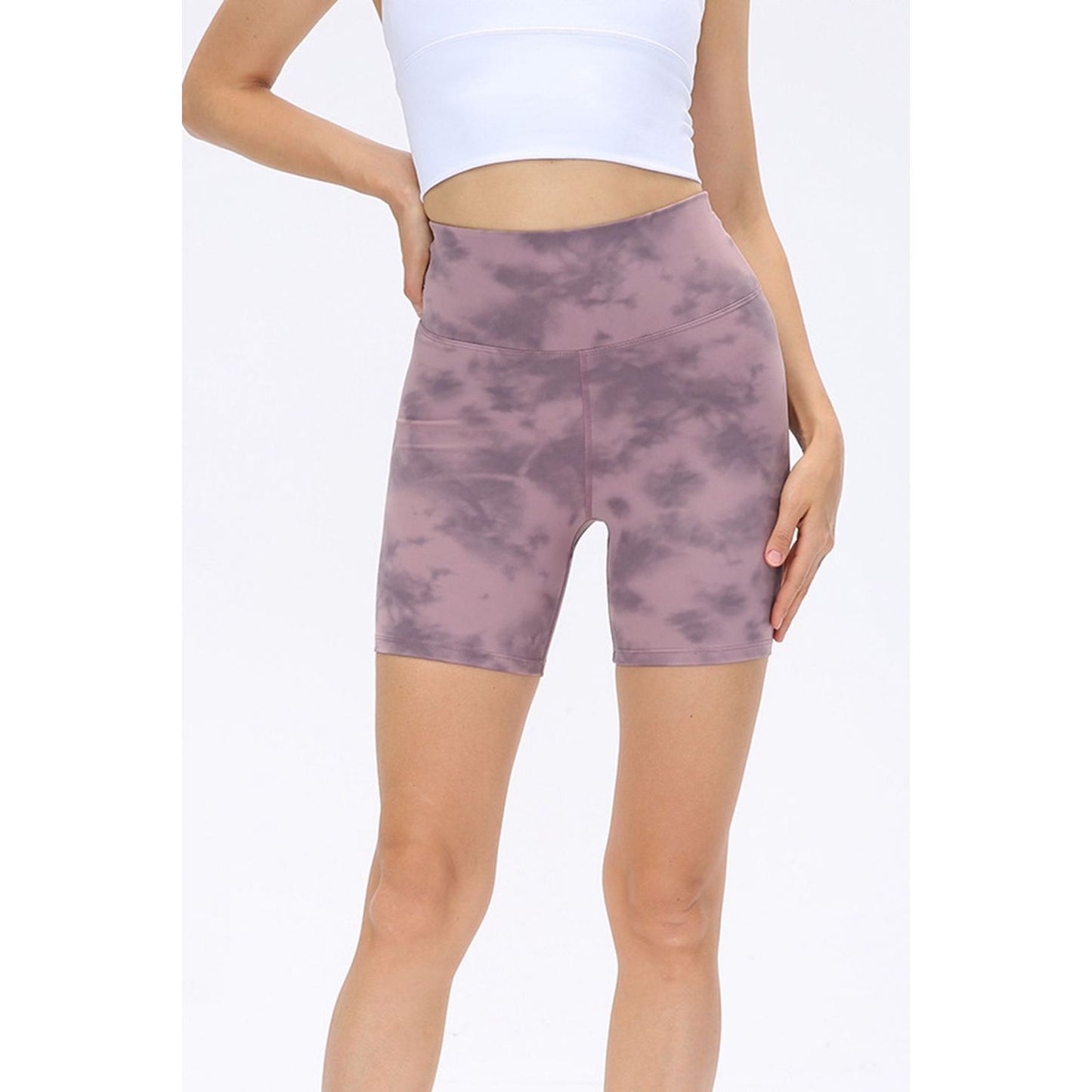 Wide Waistband Sports Shorts