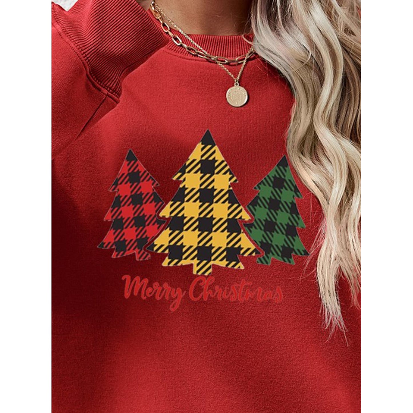 MERRY CHRISTMAS Dropped Shoulder Sweatshirt