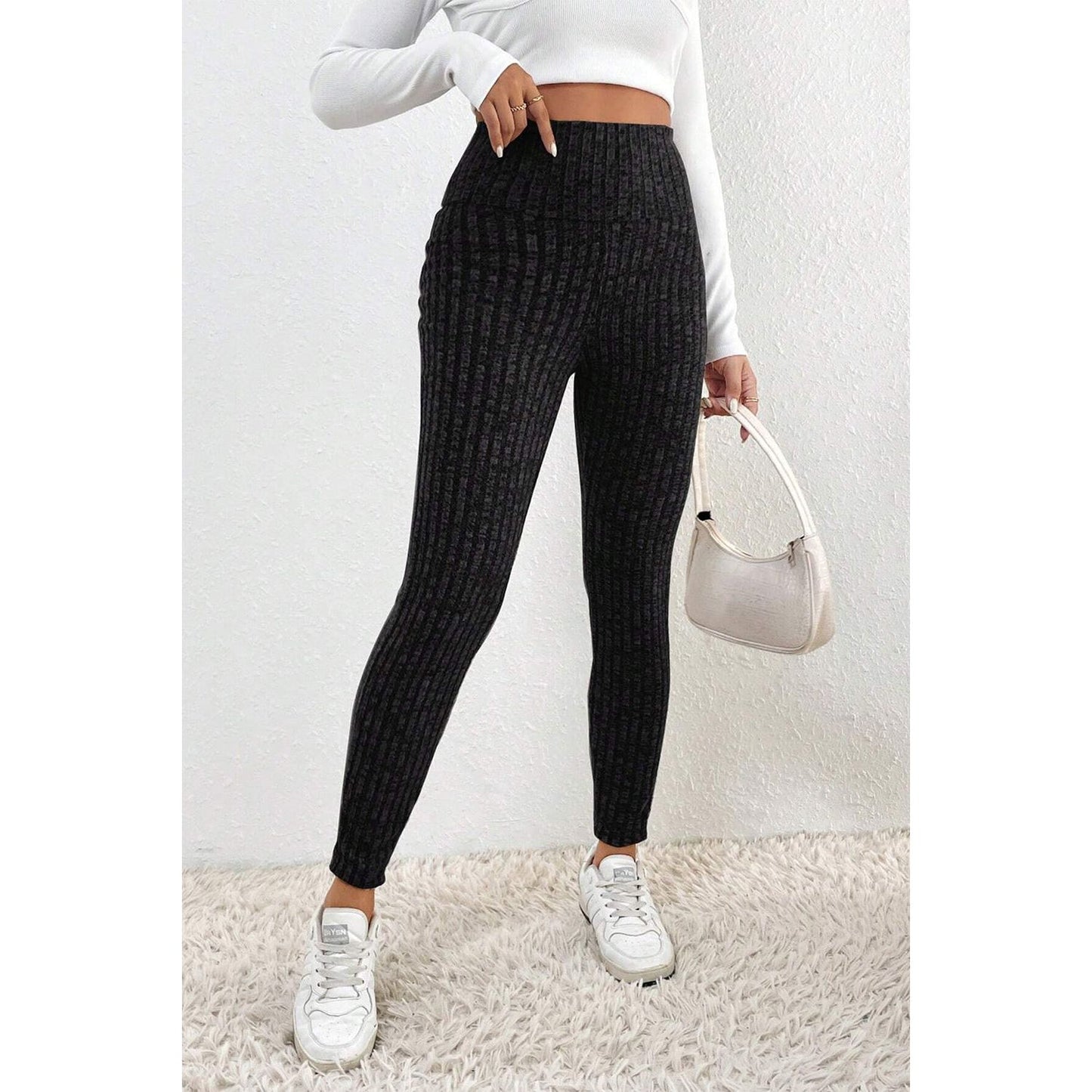 Ribbed High Waist Leggings