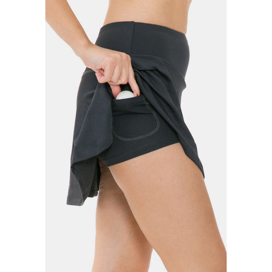 Leggings Depot Wide Waistband Active Skort