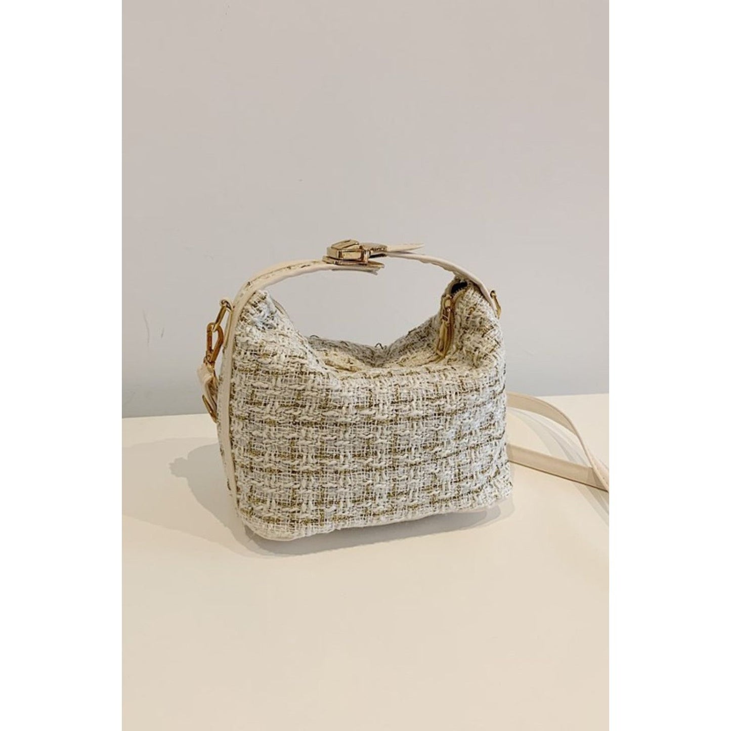 Woven Removable Strap Shoulder Bag