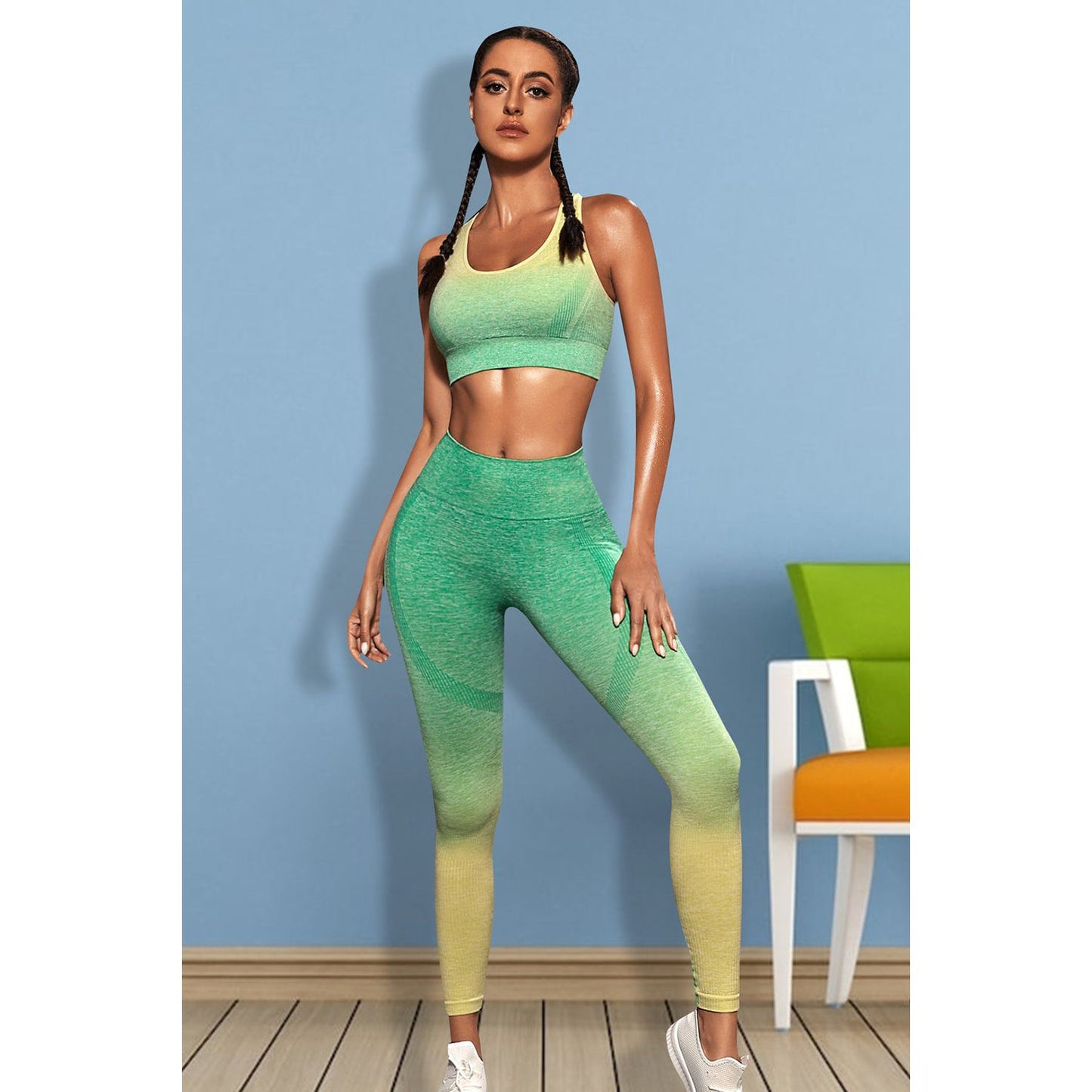 Gradient Sports Tank and Leggings Set