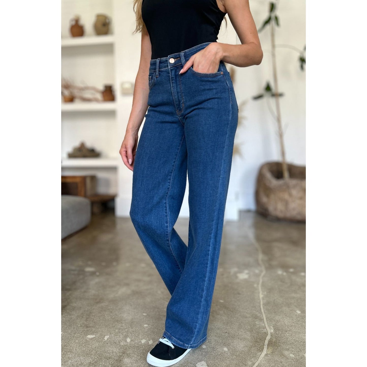 Judy Blue Full Size High Rise Straight Jeans