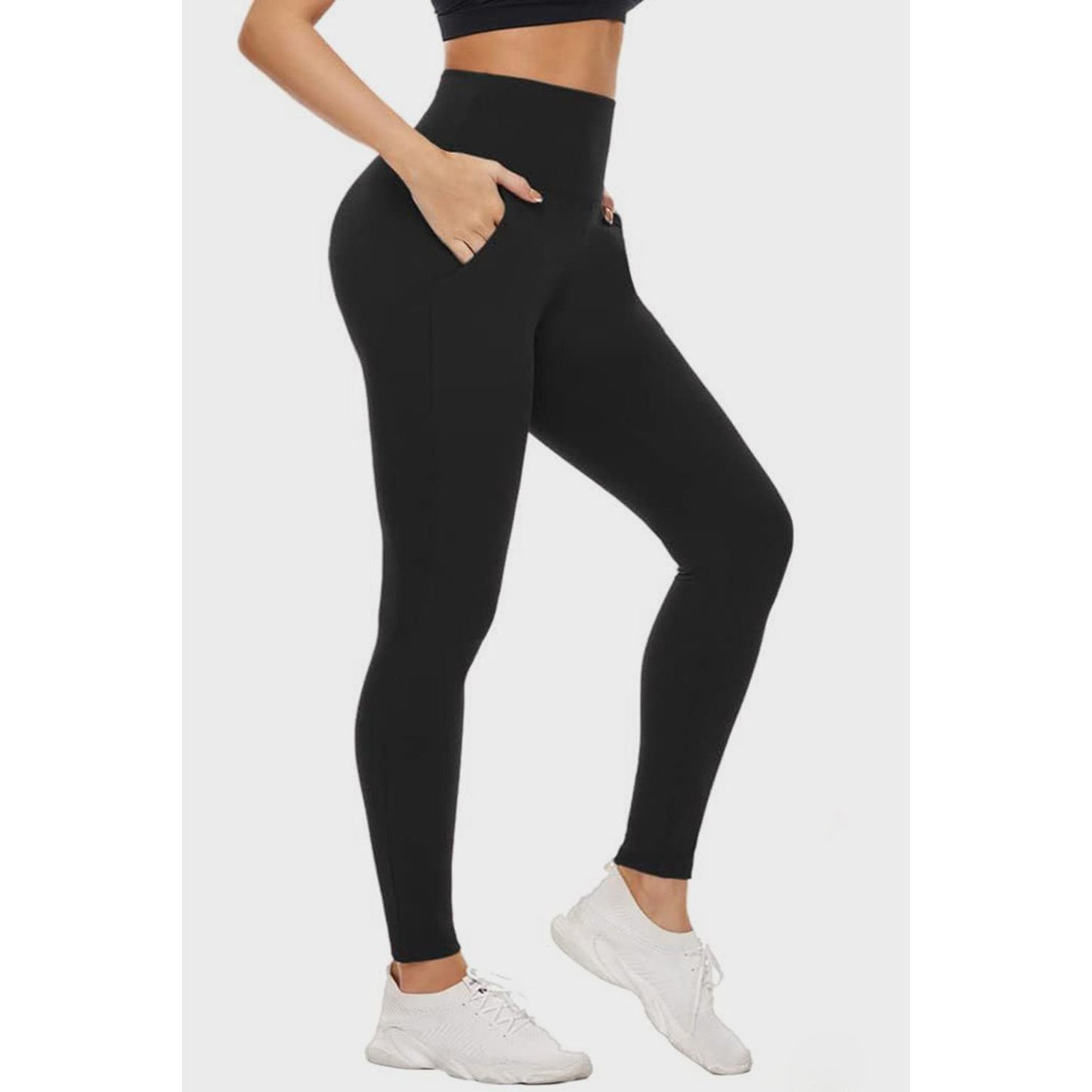 Pocketed High Waist Active Leggings