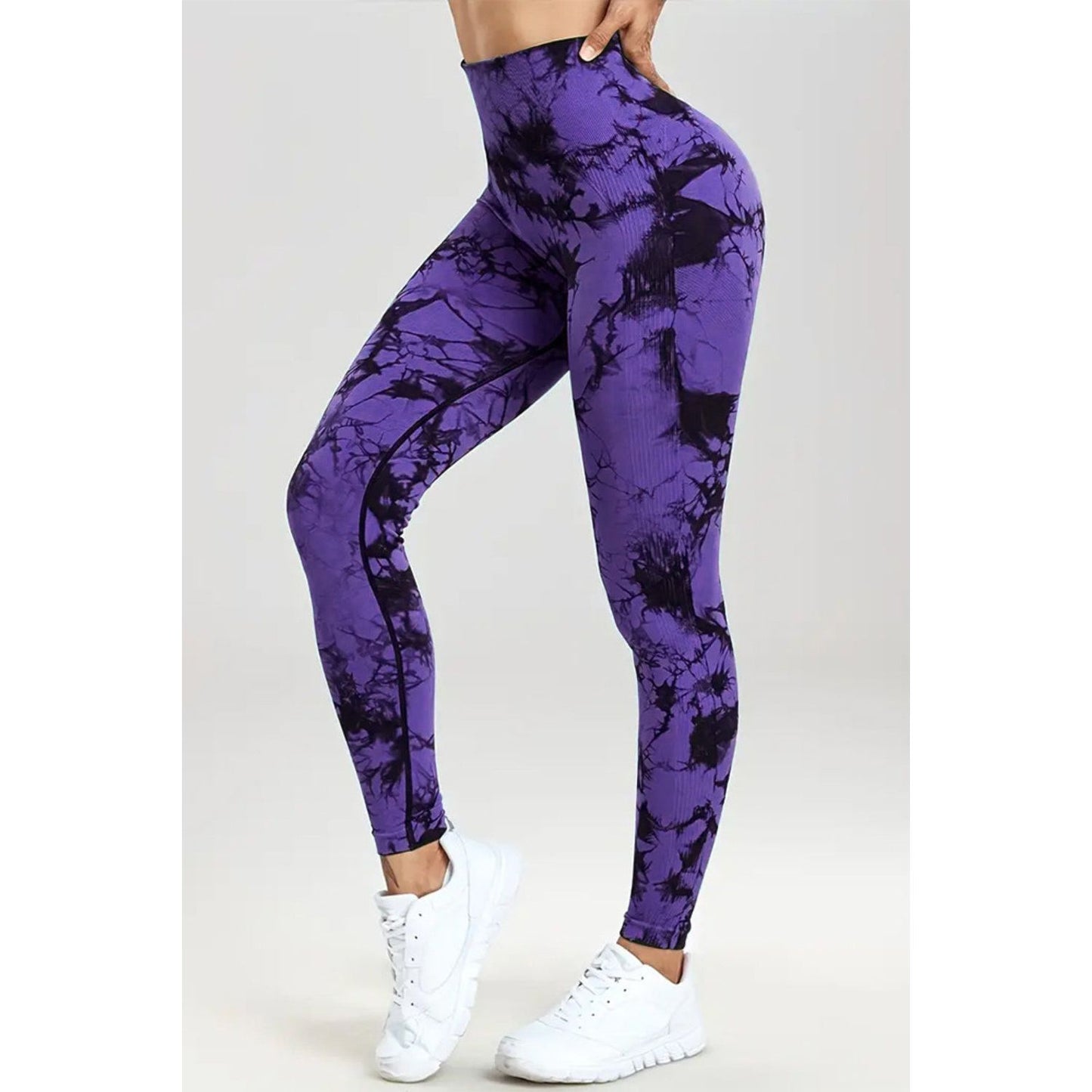 Printed High Waist Active Pants