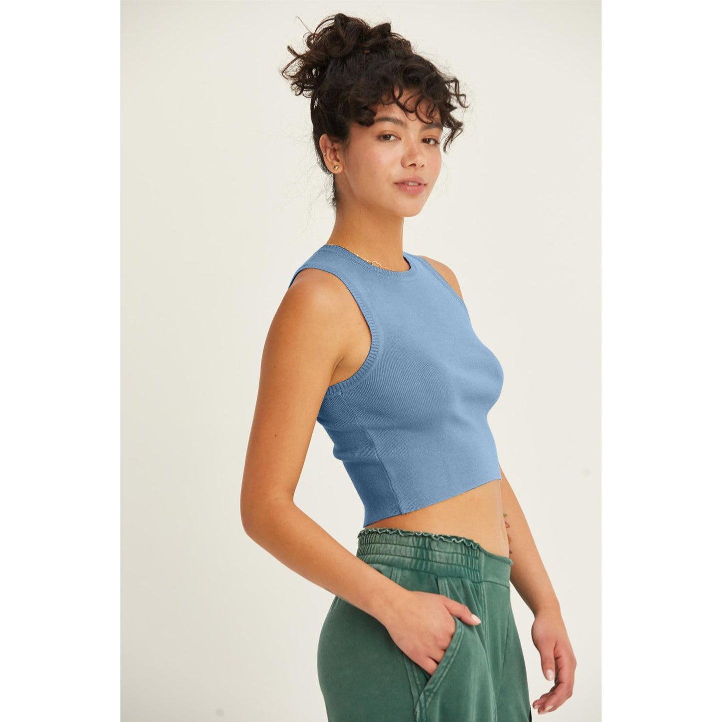 HYFVE Ribbed Knit Cropped Tank