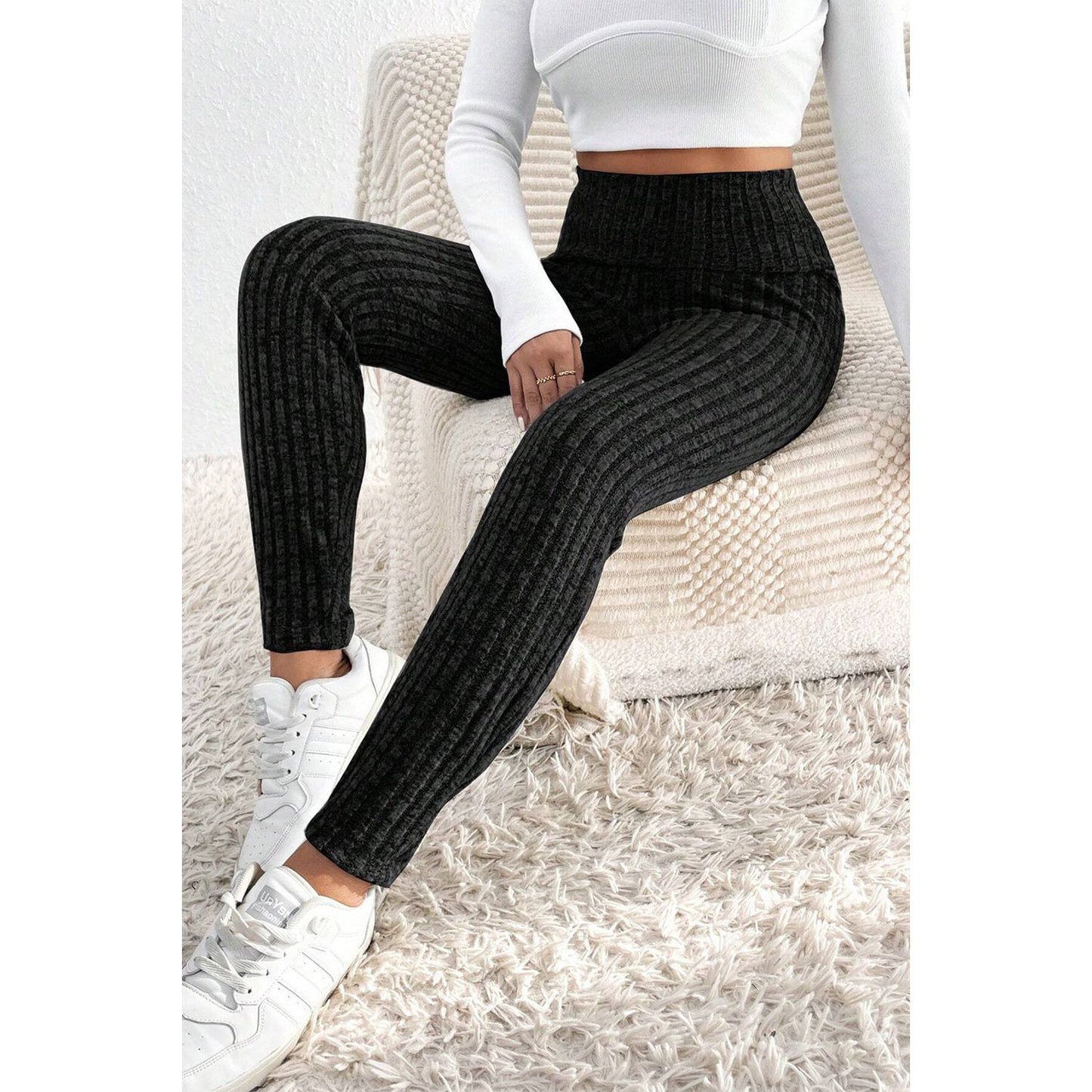 Ribbed High Waist Leggings