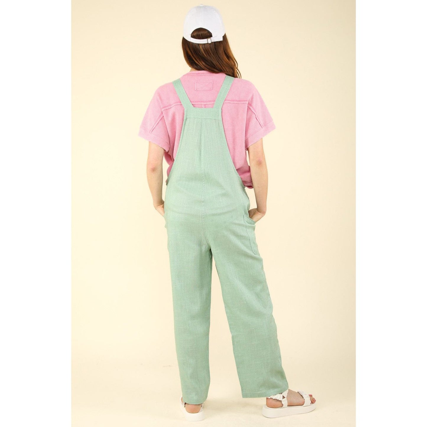 VERY J Knot Strap Jumpsuit with Pockets