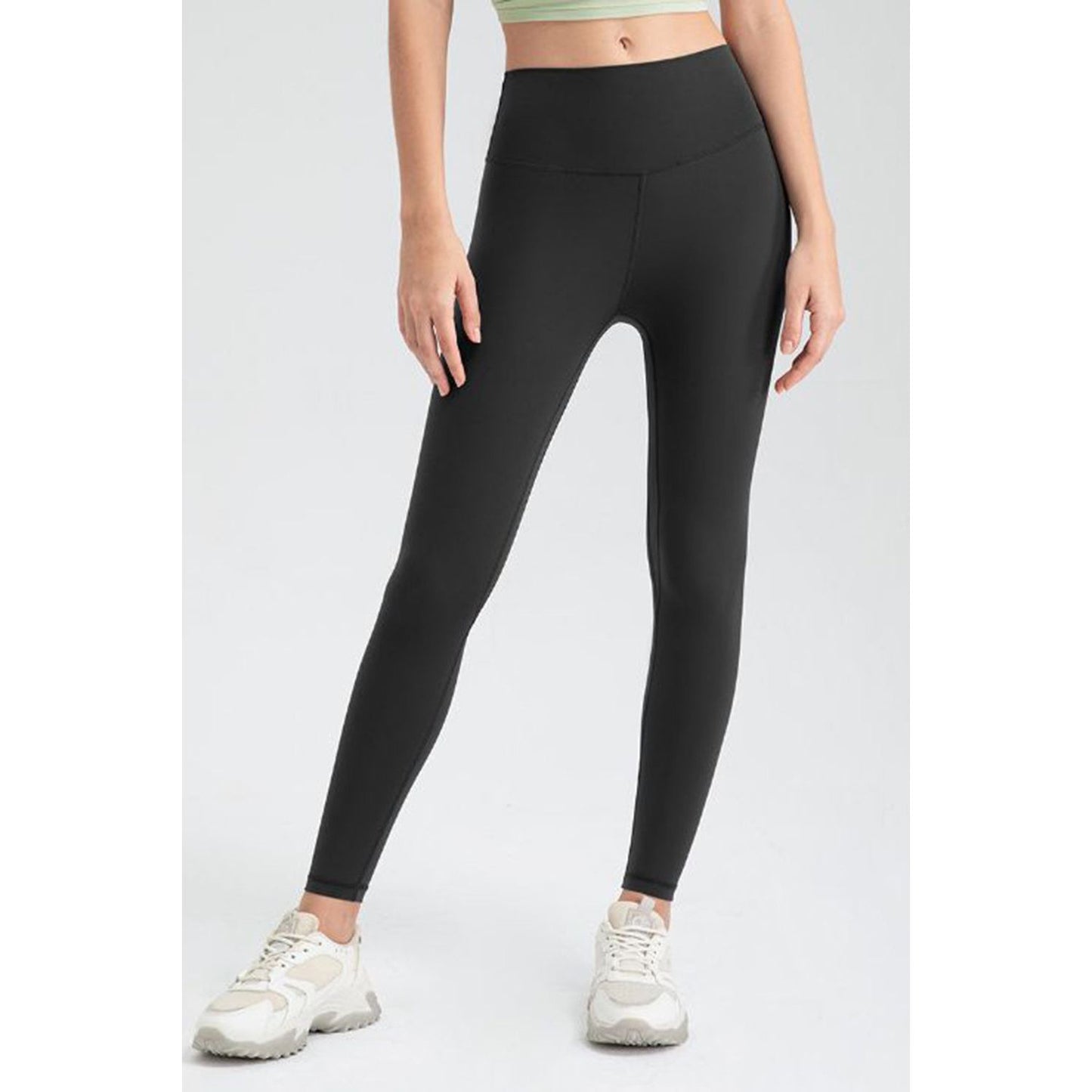 Wide Waistband Slim Fit Active Leggings