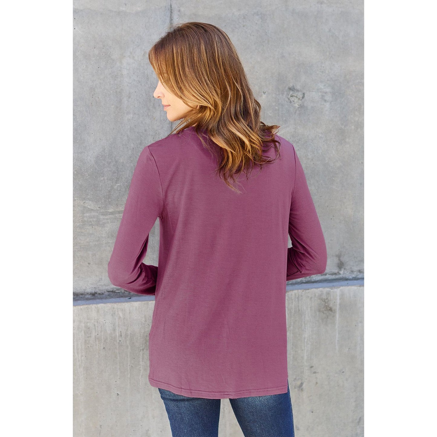 Basic Bae Full Size Round Neck Long Sleeve Top