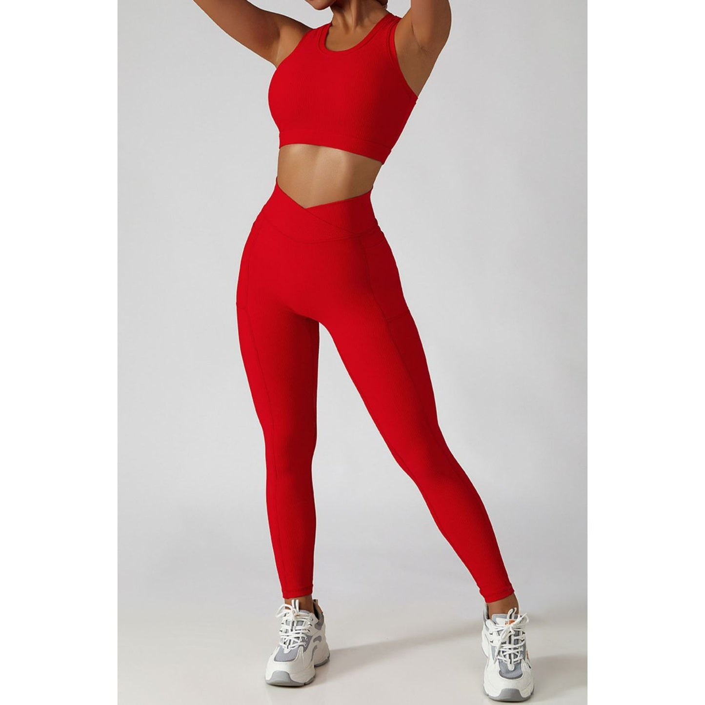 Basic Bae Crossover Waist Active Leggings