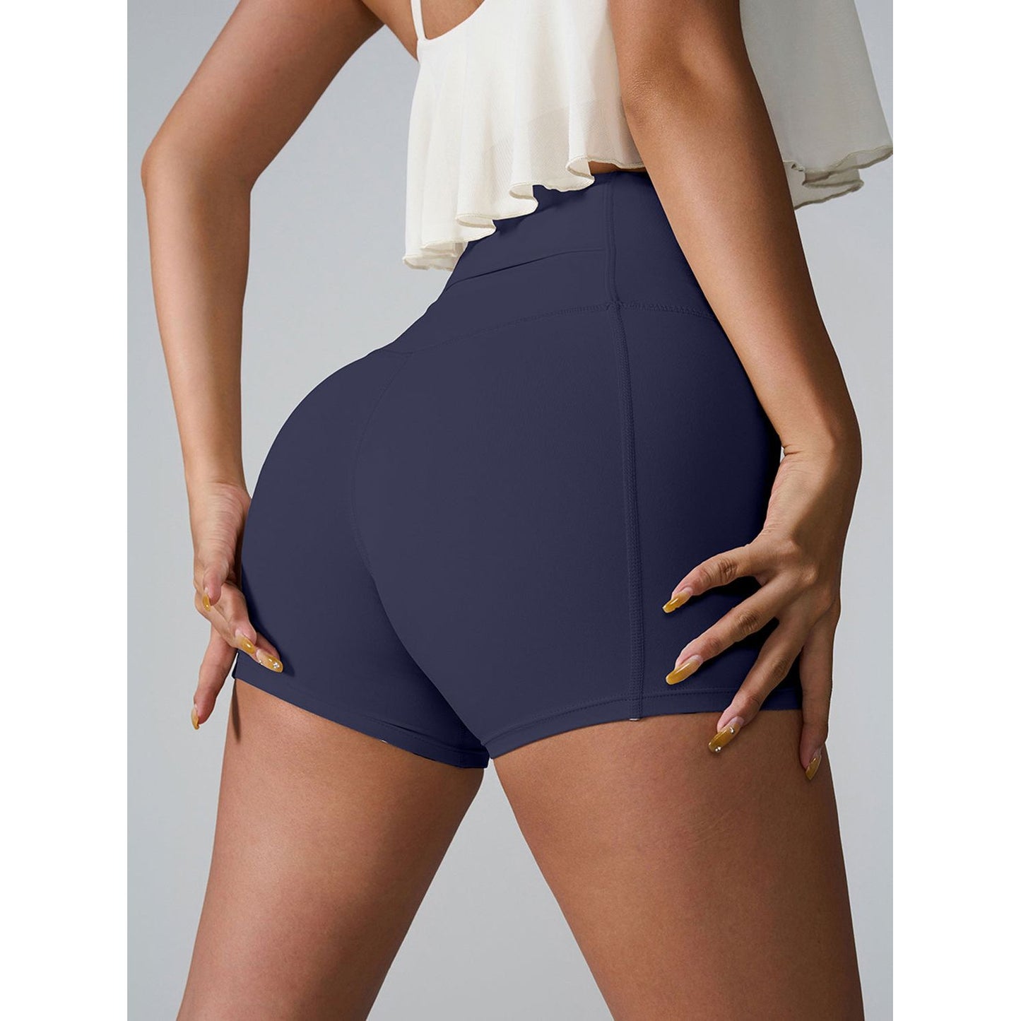 High Waist Active Shorts