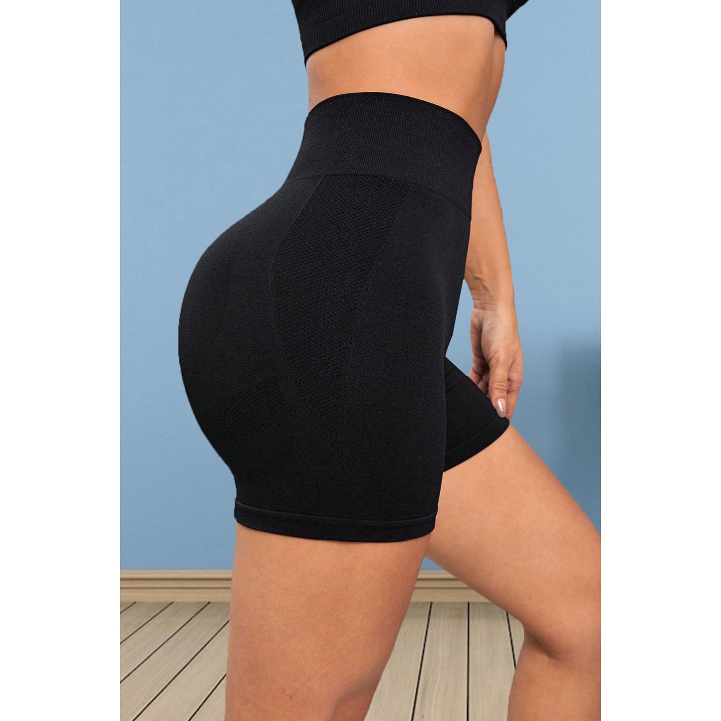 Wide Waistband Sports Shorts