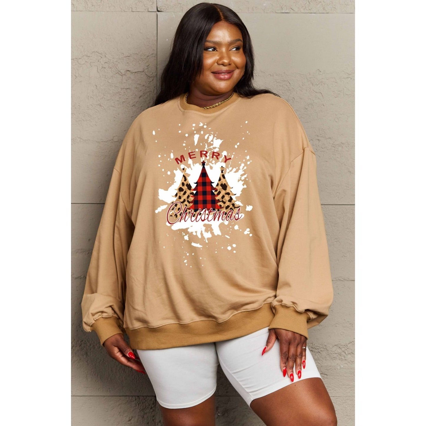 Simply Love Full Size MERRY CHRISTMAS Graphic Sweatshirt