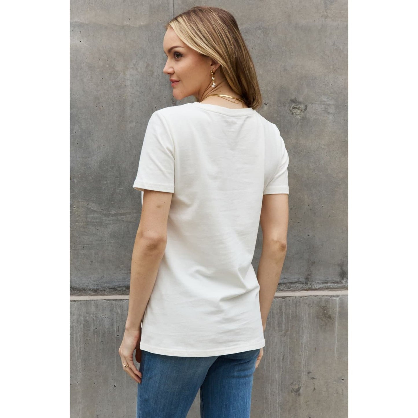 Simply Love Simply Love Full Size LIVE WILD ROAM FREE Graphic Cotton Tee