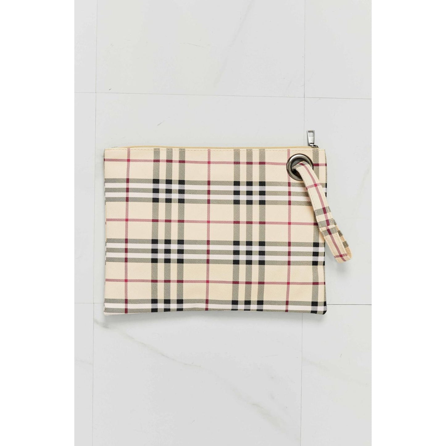 Carry Your Love Plaid Wristlet