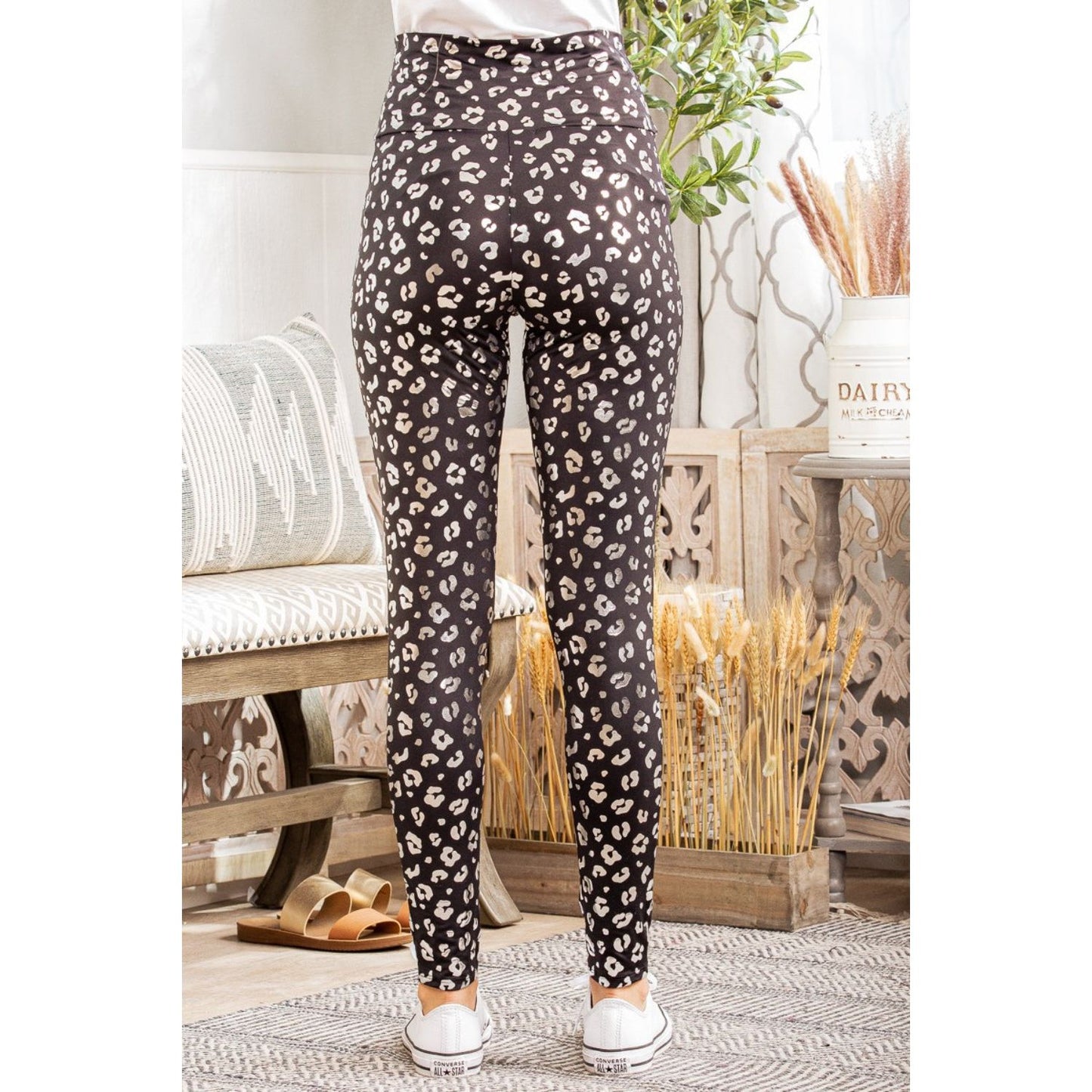 Heimish Full Size Leopard High Waist Leggings