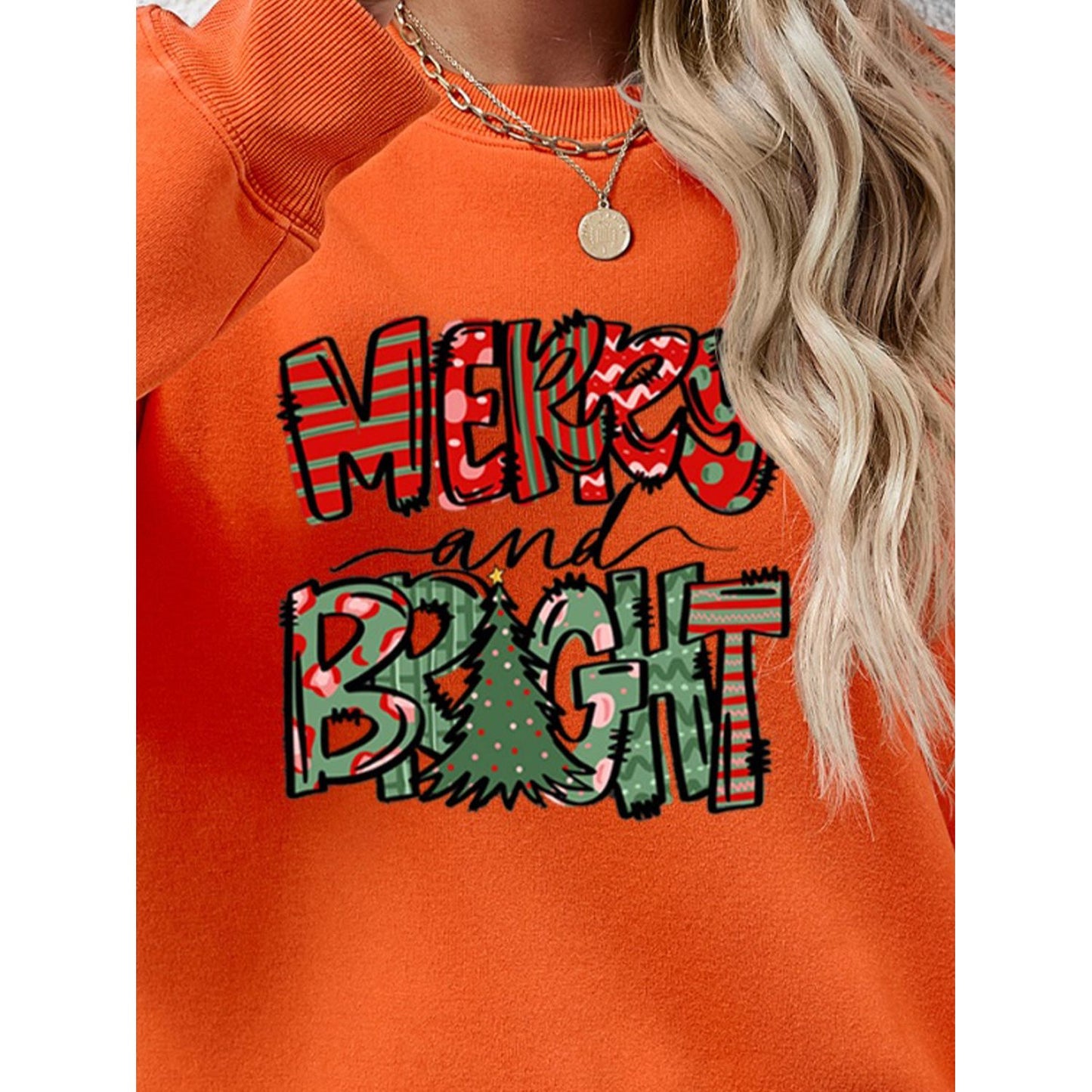 MERRY AND BRIGHT Long Sleeve Sweatshirt