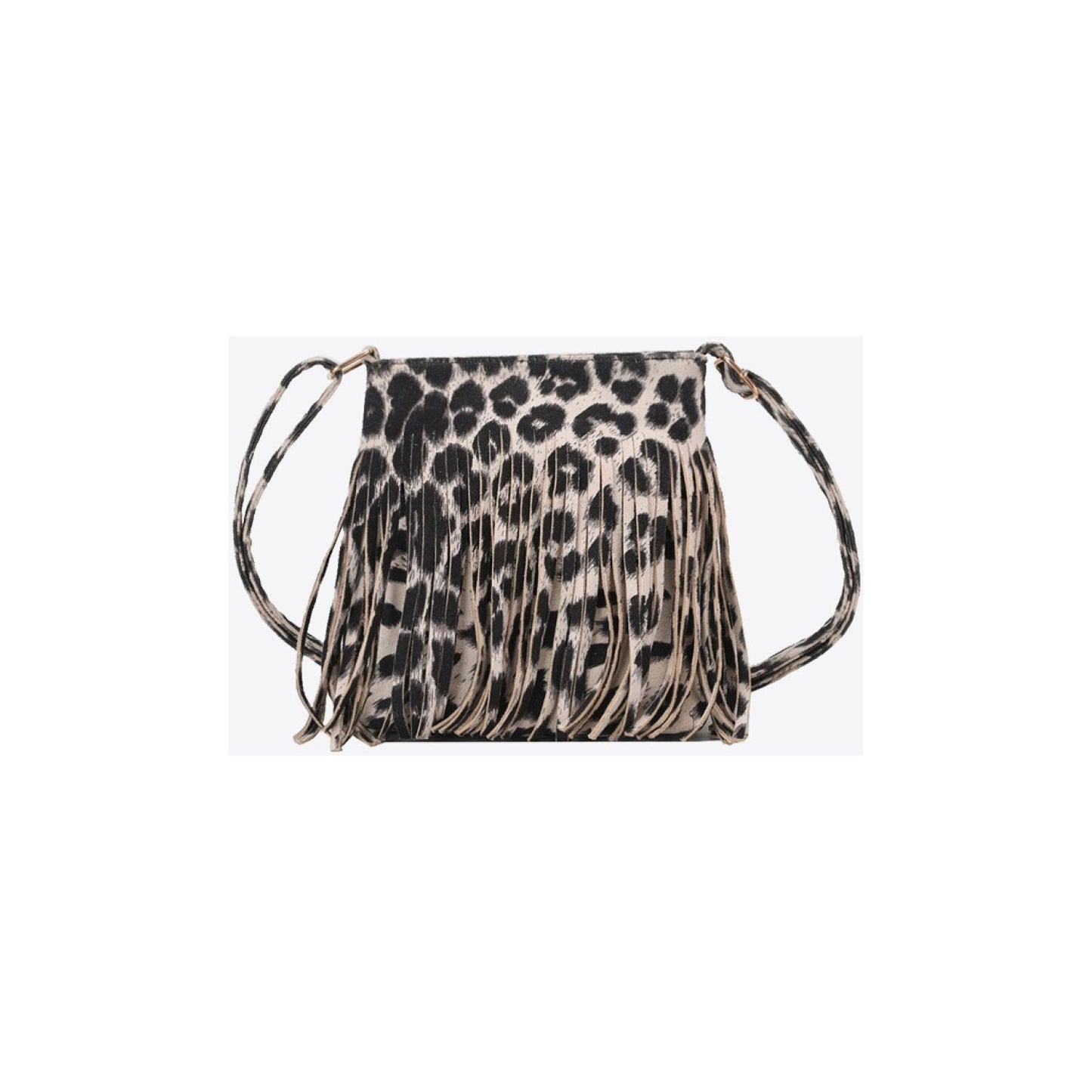 Adored PU Leather Crossbody Bag with Fringe