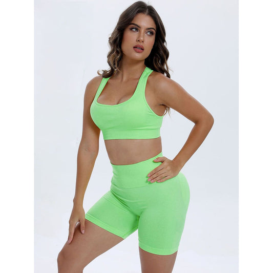 Scoop Neck Wide Strap Top and Shorts Active Set