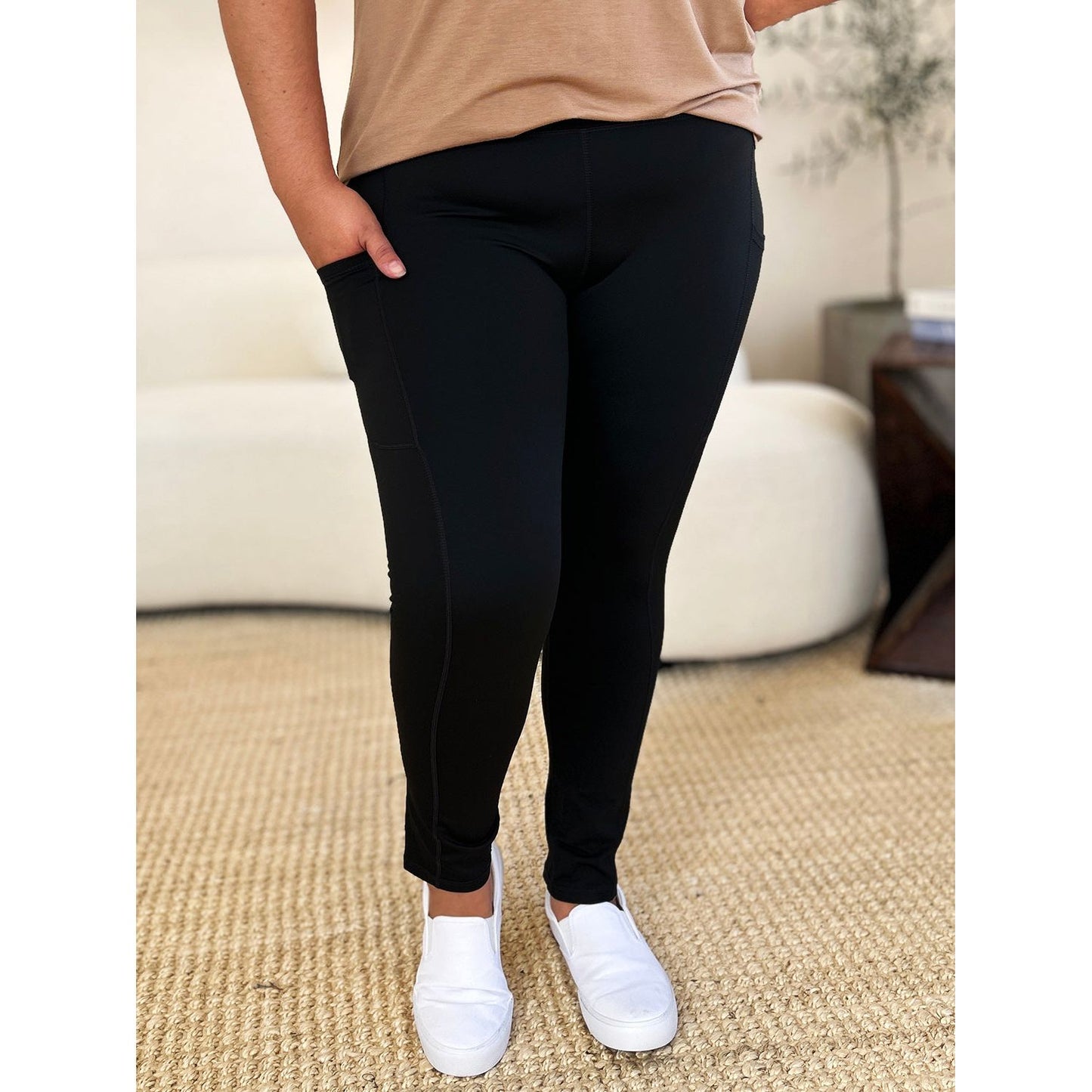 Wide Waistband Sports Leggings