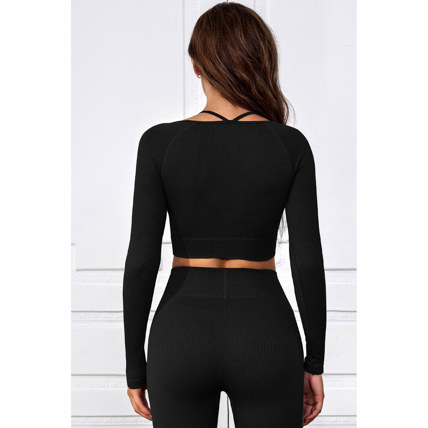 Long Sleeve Cropped Sports Top