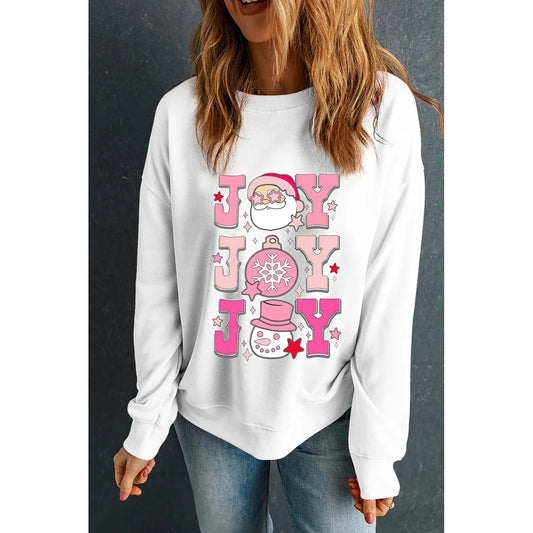 JOY Round Neck Long Sleeve Sweatshirt