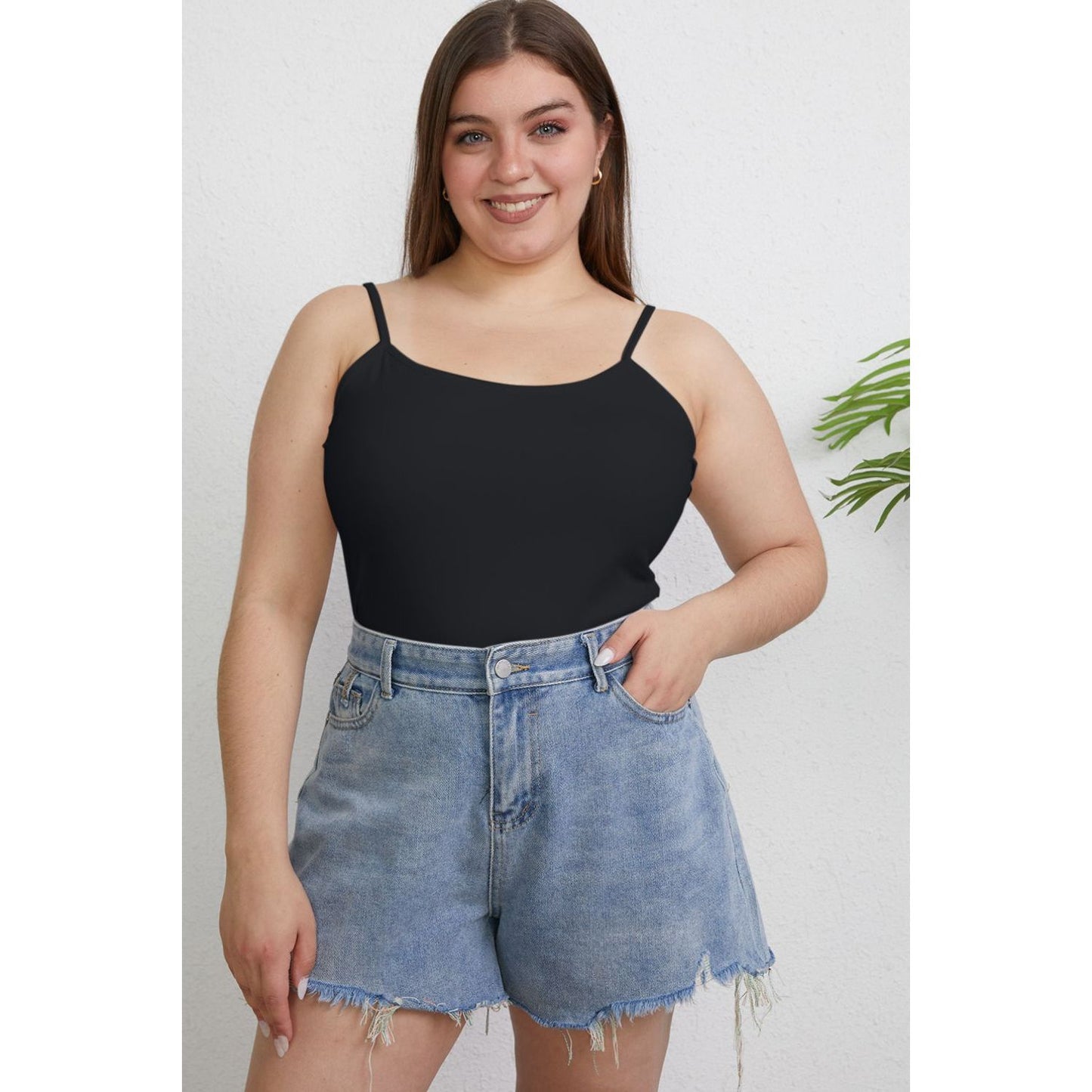 Basic Bae Full Size Round Neck Slim Cami