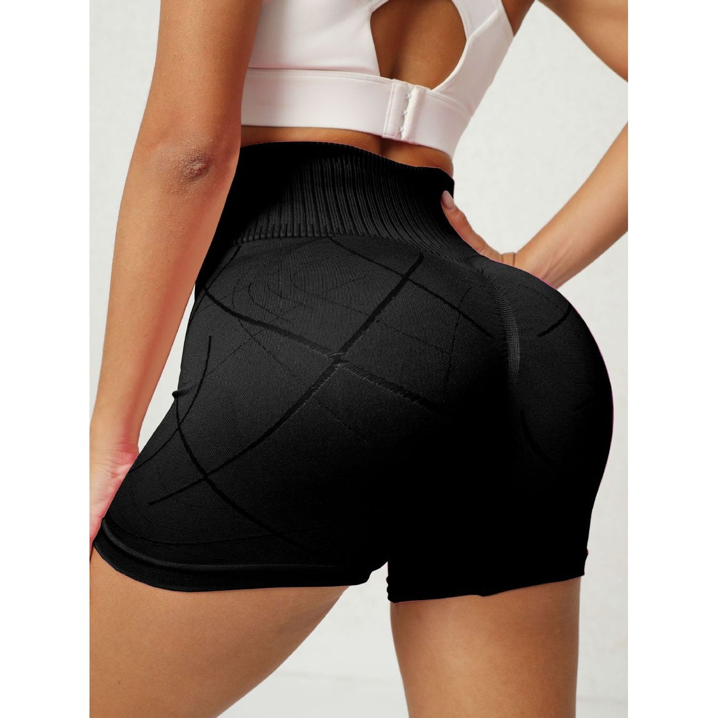 High Waist Active Shorts