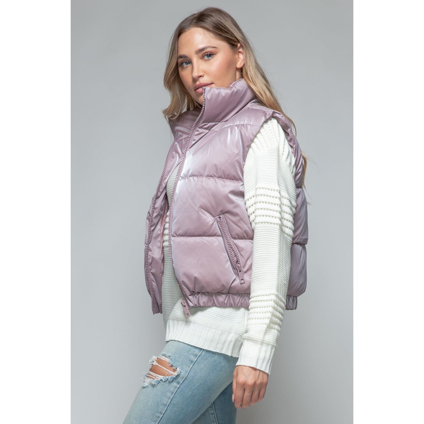 Snobbish Fine Fur Lining Quilted Vest