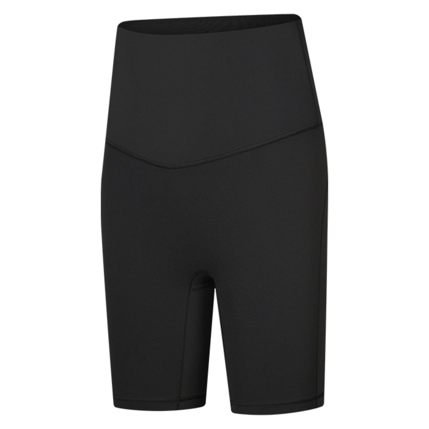 Seamless High-Rise Wide Waistband Biker Shorts