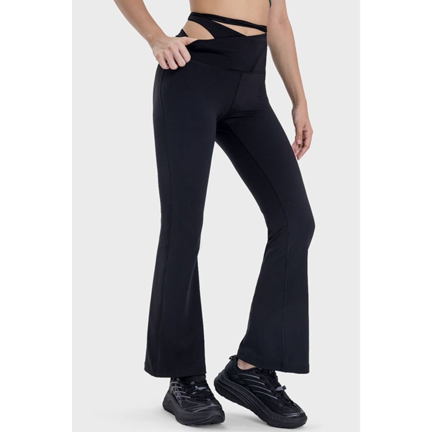 Millennia Tied Mid-Rise Waist Active Pants