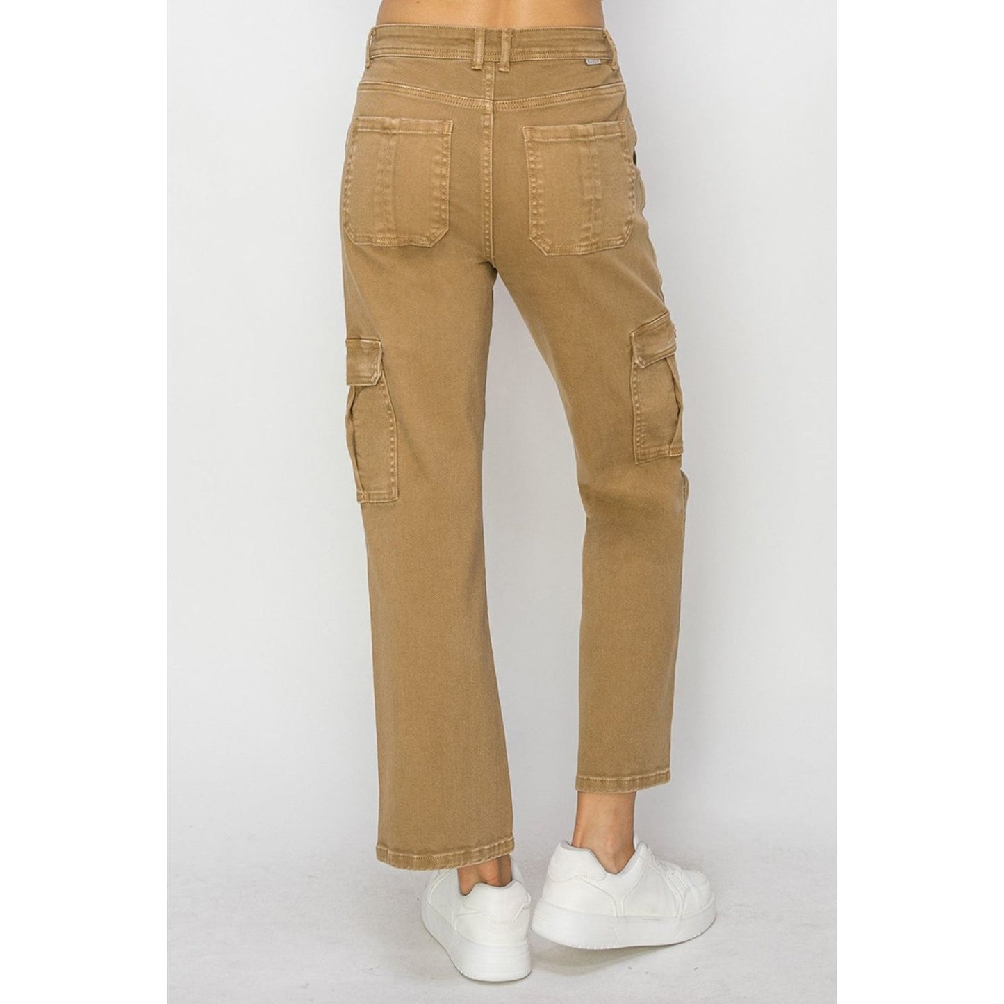 Risen Full Size High Rise Cargo Jeans