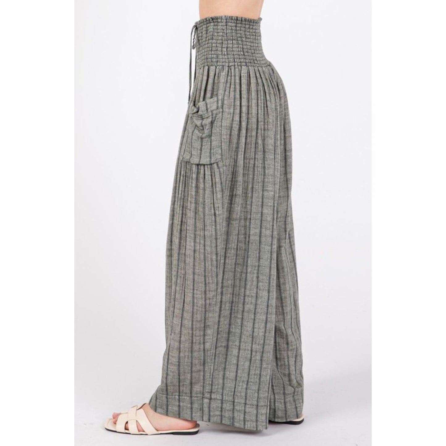 SAGE + FIG Cotton Gauze Wash Stripe Pants