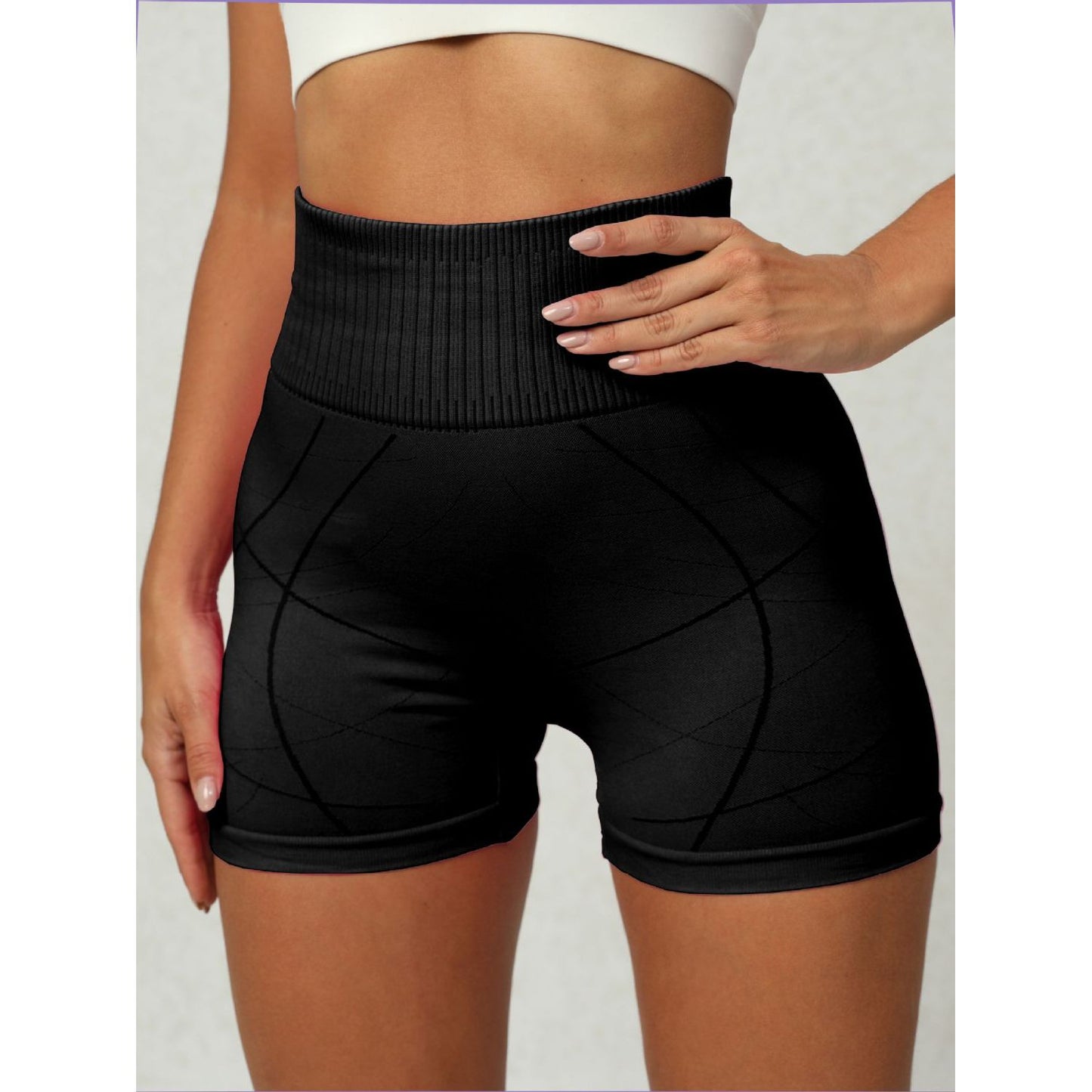 High Waist Active Shorts