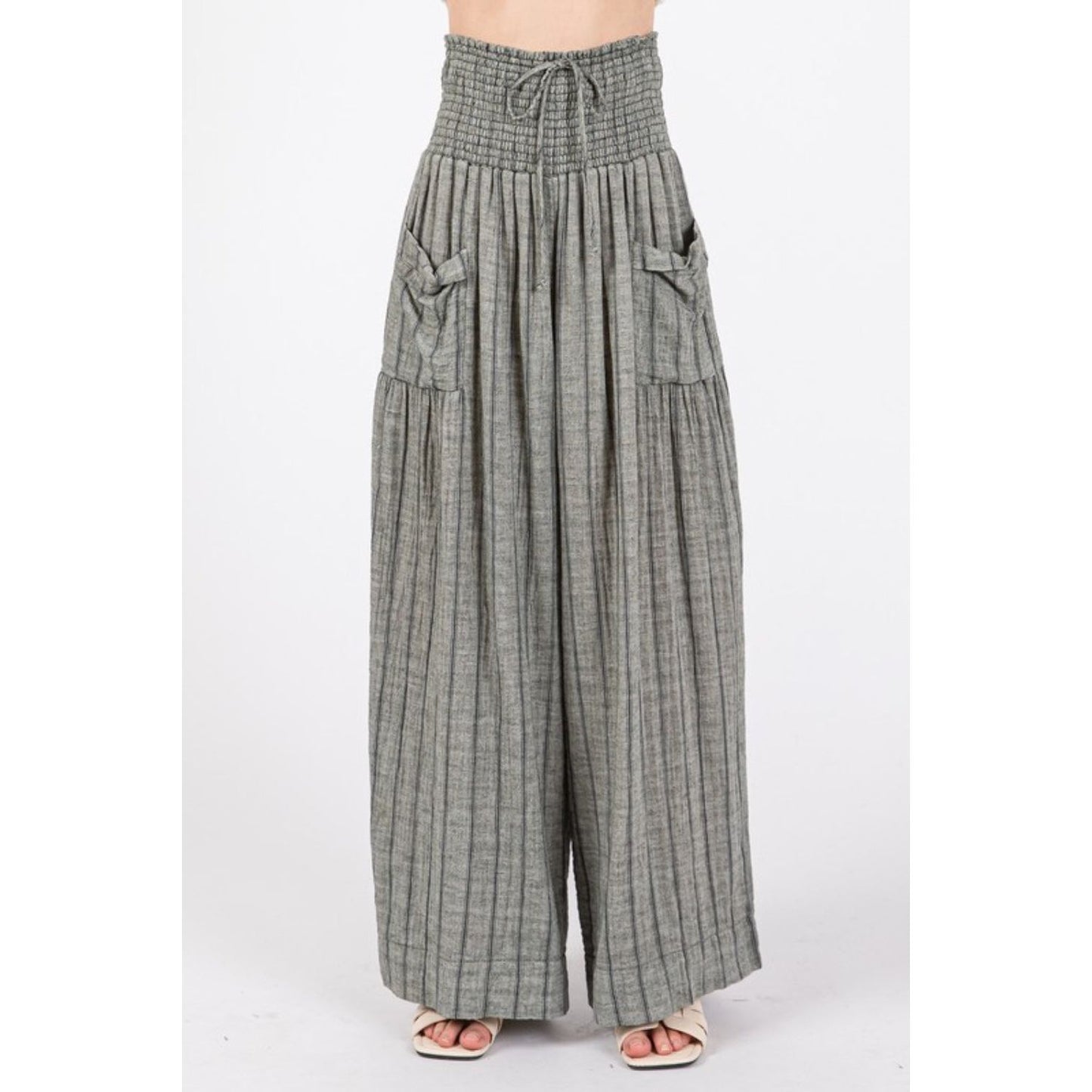 SAGE + FIG Cotton Gauze Wash Stripe Pants