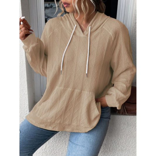 Full Size Drawstring Long Sleeve Hoodie