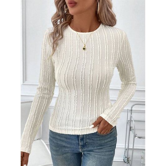 Round Neck Long Sleeve Top