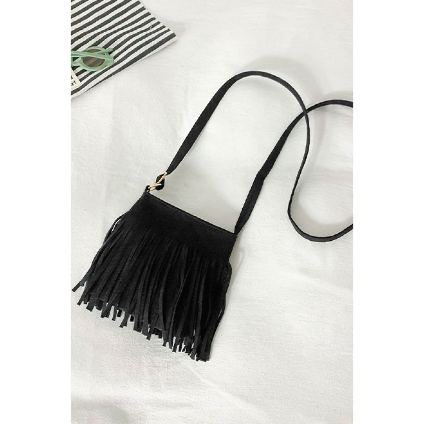 Adored PU Leather Crossbody Bag with Fringe