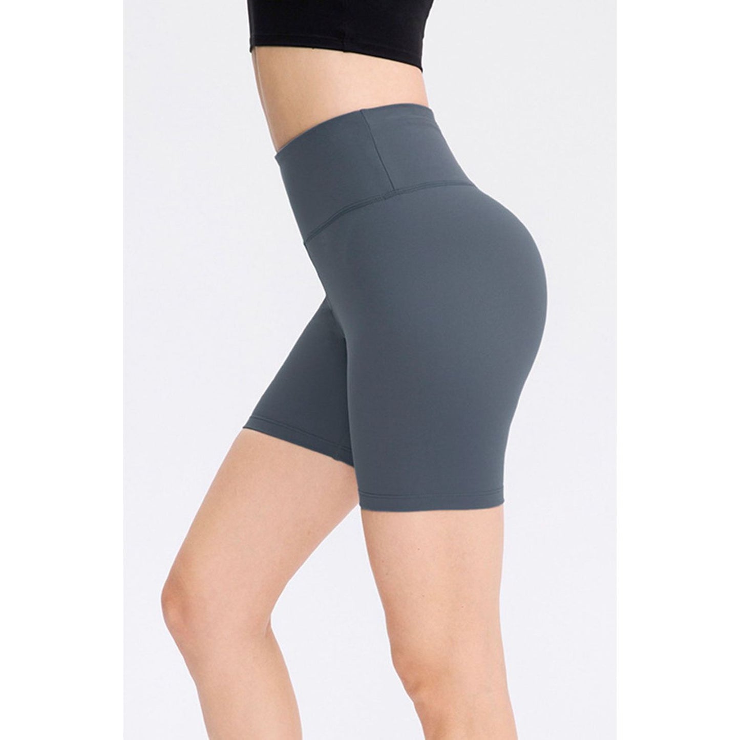 Wide Waistband Sports Shorts