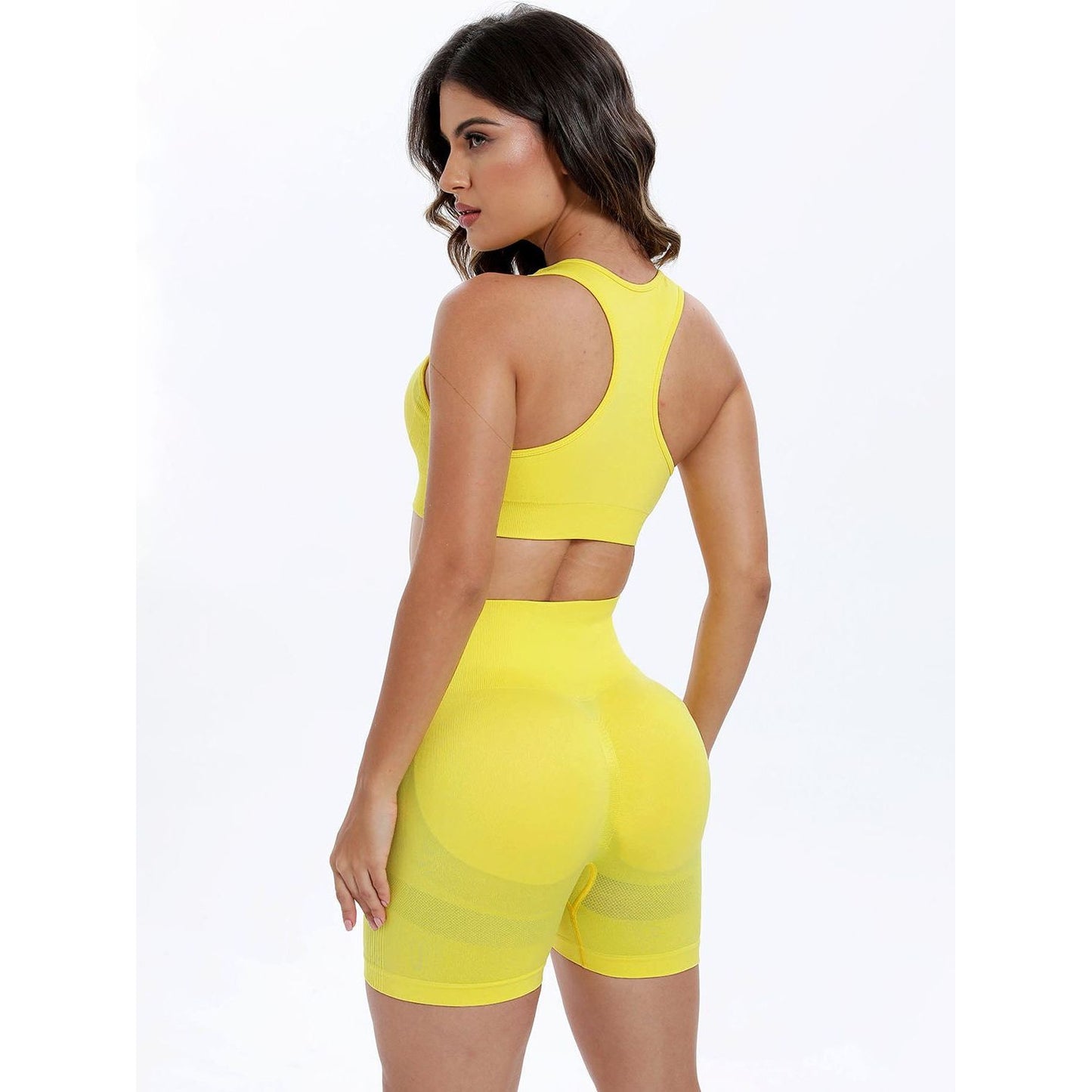 Scoop Neck Wide Strap Top and Shorts Active Set