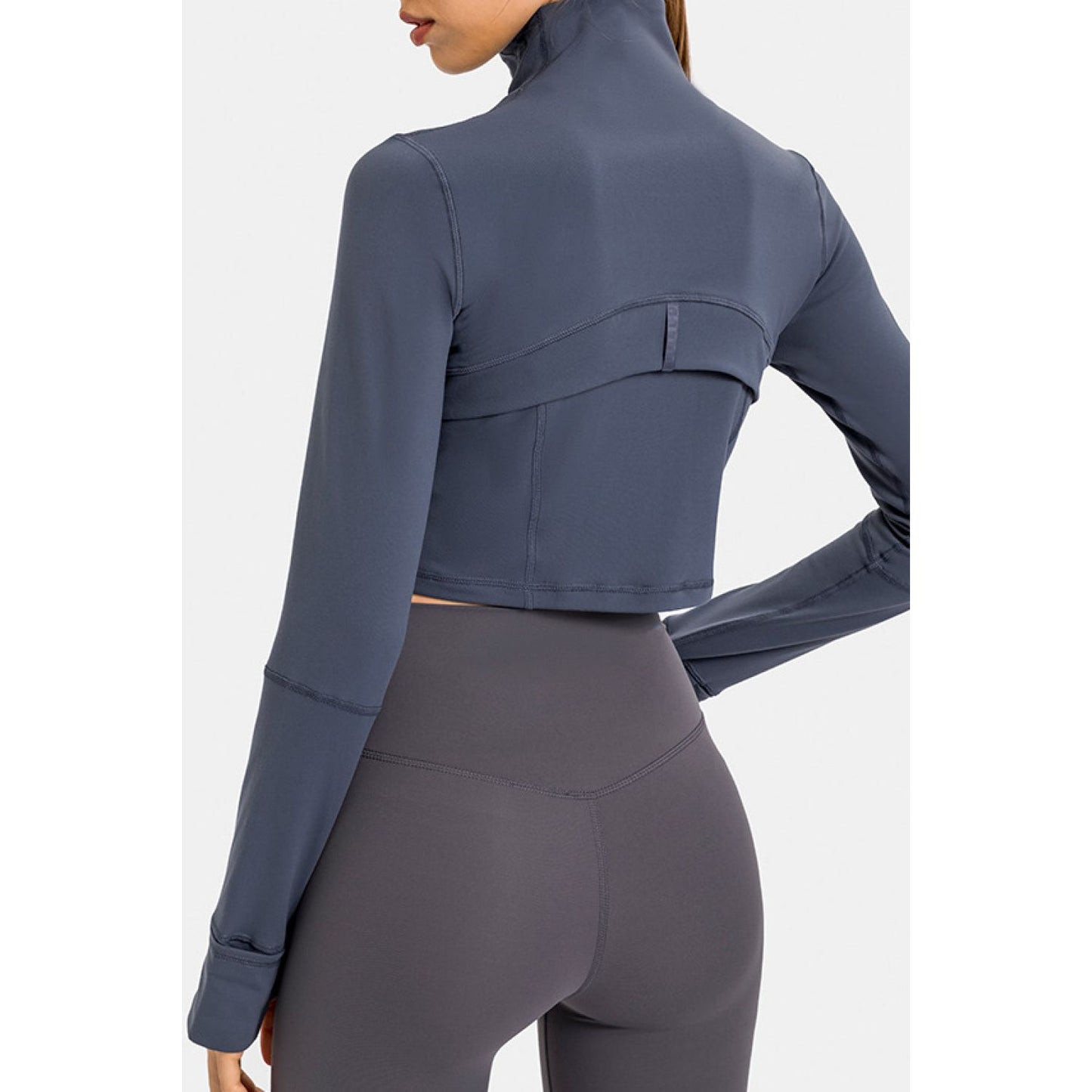 Zip Front Cropped Sports Jacket