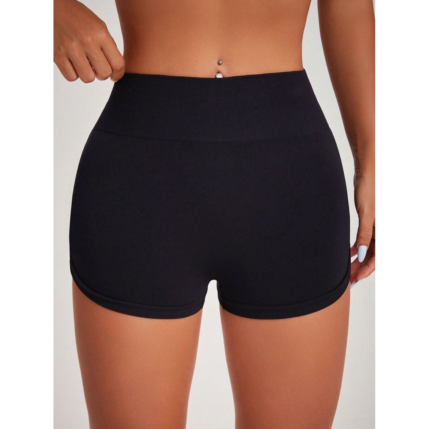 High Waist Active Shorts