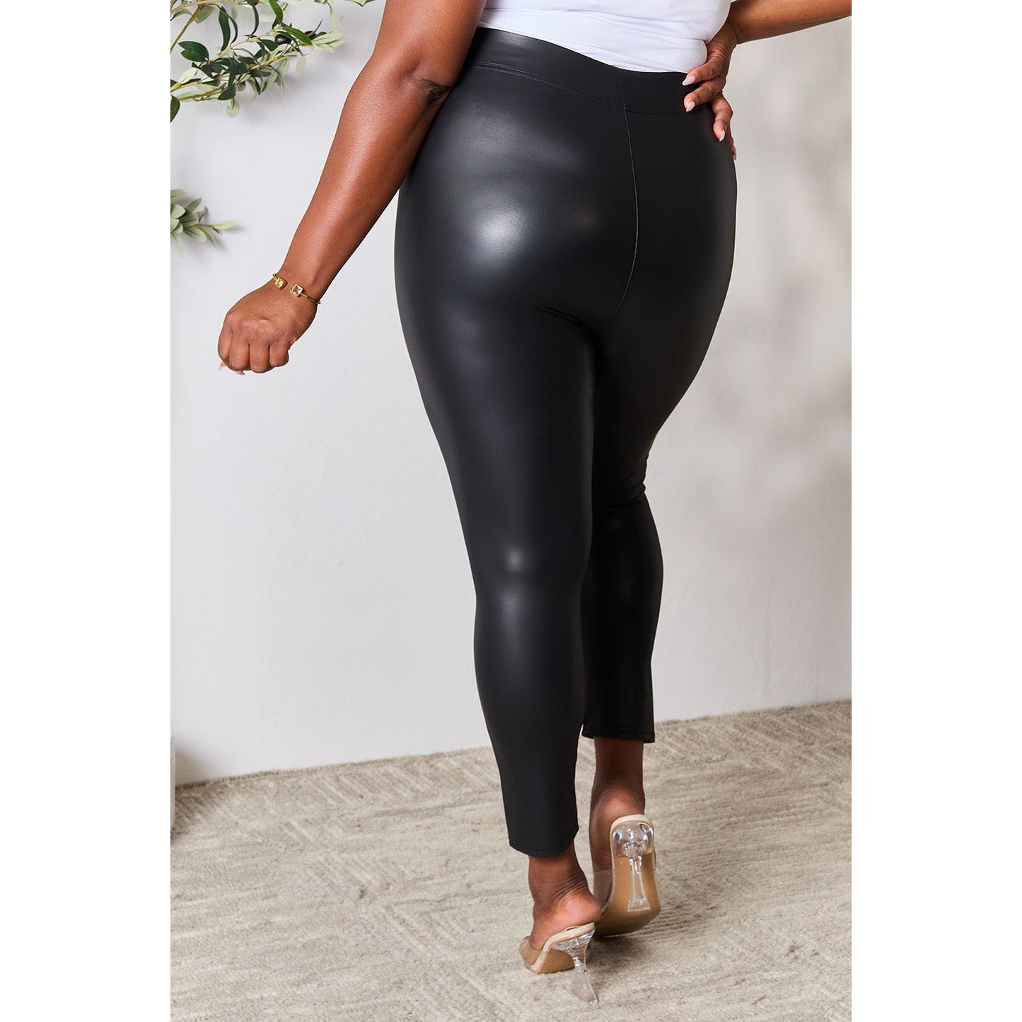 e.Luna Full Size High Waist Skinny Pants