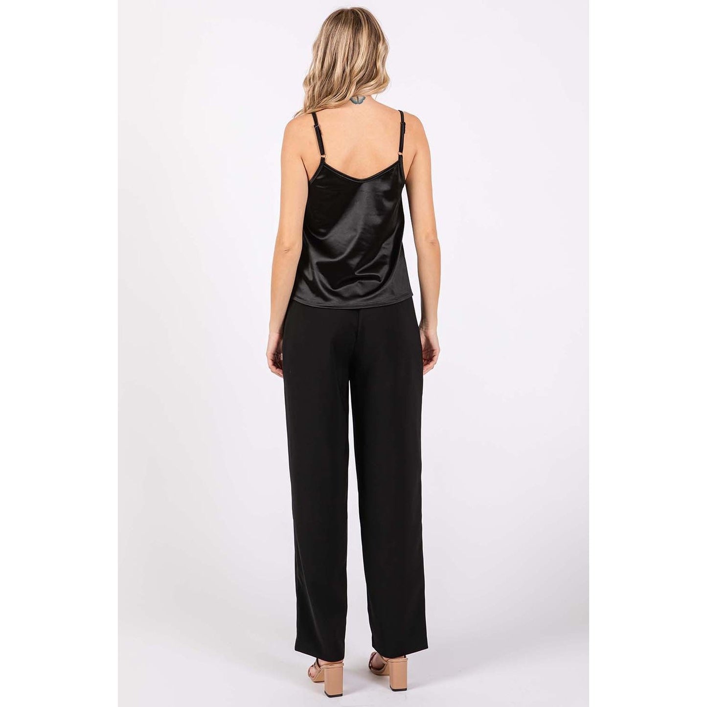 GeeGee High-Waisted Pleated Pants